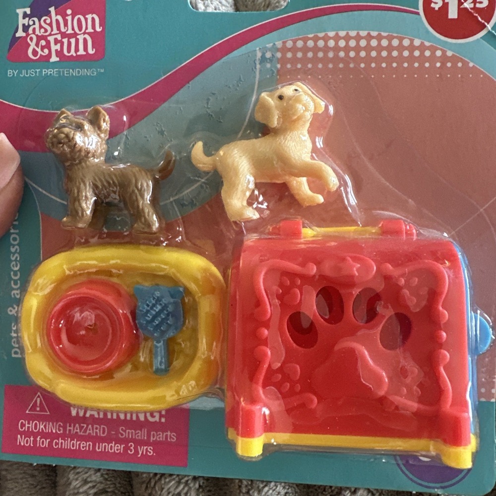 Greenbrier Pets Accessories 6-piece DOGS Playset Pretend Play Set Puppy Kennel‎